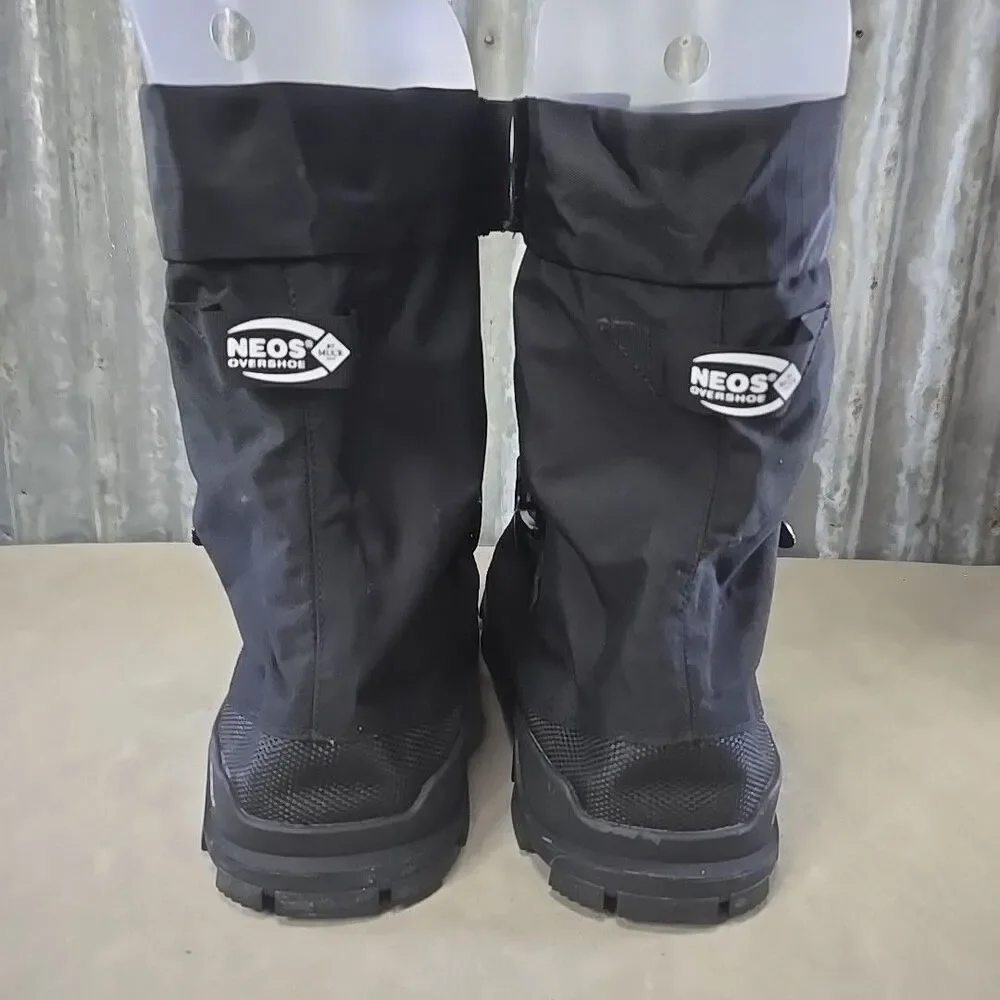 Neos Voyager Glacier Trek Cleats Overshoes Black Waterproof Sz XXL (US13.5-15)